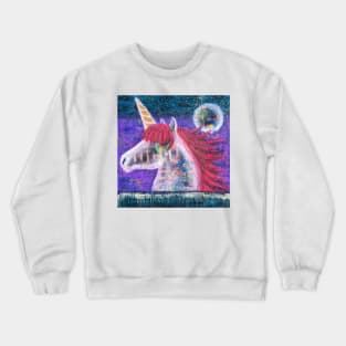 Unicorn Connection - an activated Inner Power Painting Crewneck Sweatshirt